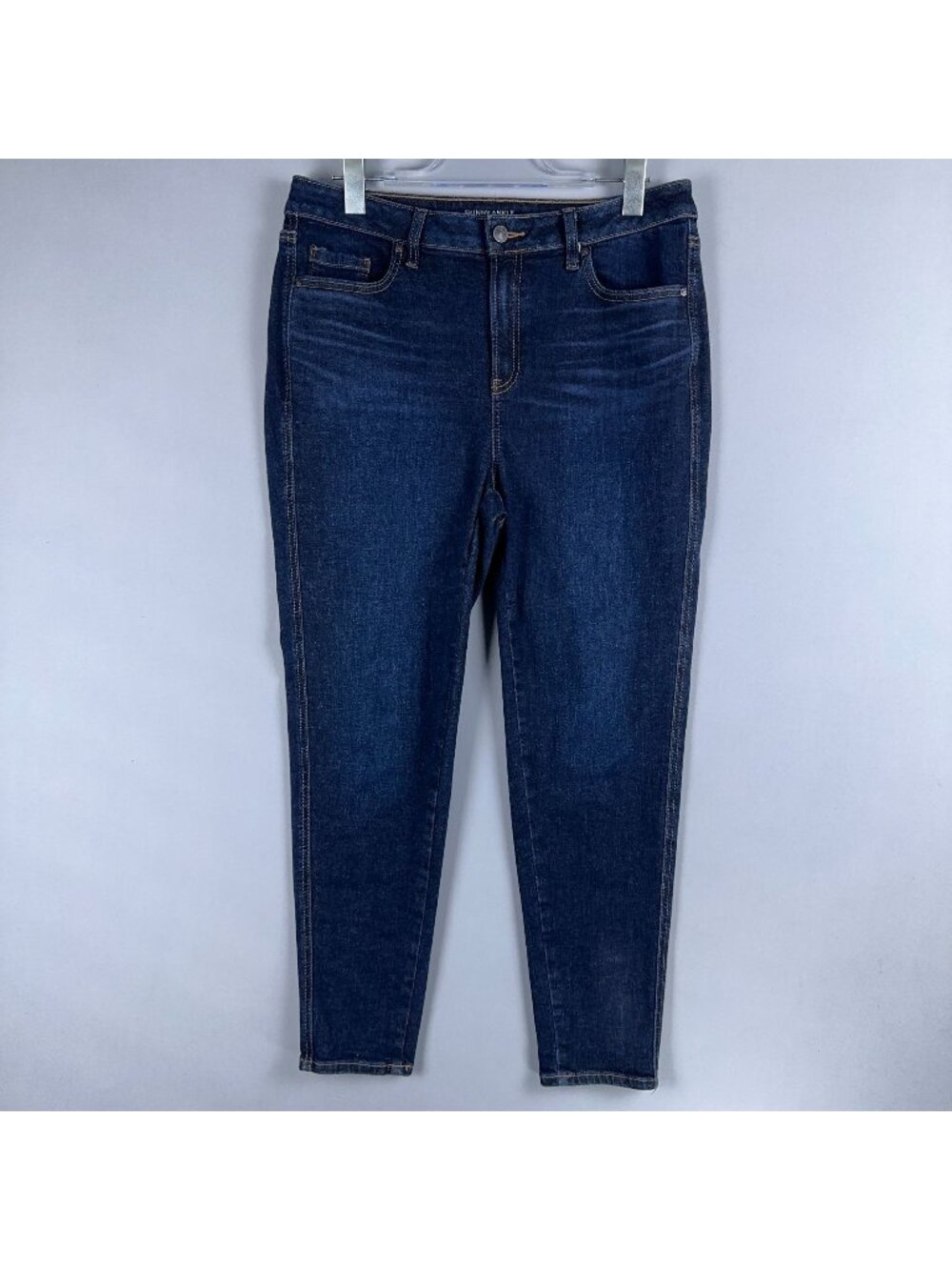 Chicos Jeans 1.5 Skinny Ankle High Rise Women Regular Blue Dark Wash Stretch